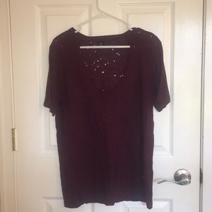 Maroon Forever 21 T shirt